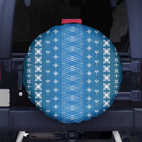 Blue Samoa Malu Tattoo Inspired Spare Tire Cover - Polynesian Pride