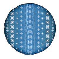Blue Samoa Malu Tattoo Inspired Spare Tire Cover - Polynesian Pride