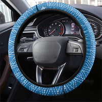 Blue Samoa Malu Tattoo Inspired Steering Wheel Cover - Polynesian Pride