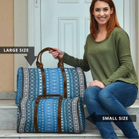 Blue Samoa Malu Tattoo Inspired Travel Bag LT05 - Polynesian Pride