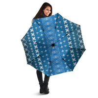 Blue Samoa Malu Tattoo Inspired Umbrella - Polynesian Pride