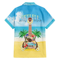Hawaiian Ukulele Family Matching Summer Maxi Dress and Hawaiian Shirt Sound Of Happiness LT05 - Polynesian Pride