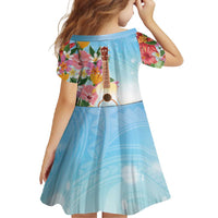 National Ukulele Day Family Matching Off Shoulder Maxi Dress and Hawaiian Shirt Tropical Vibe