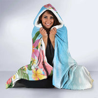 National Ukulele Day Hooded Blanket Tropical Vibe