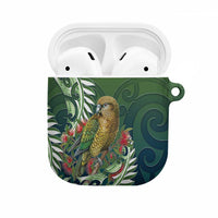 New Zealand Kea Bird AirPods Case With Maori Koru Fern - Polynesian Pride