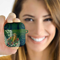 New Zealand Kea Bird AirPods Case With Maori Koru Fern - Polynesian Pride