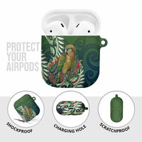 New Zealand Kea Bird AirPods Case With Maori Koru Fern - Polynesian Pride
