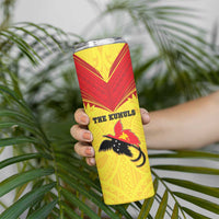Papua New Guinea Rugby Custom Skinny Tumbler Kumuls Heritage LT05 - Polynesian Pride