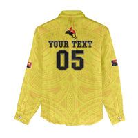 Papua New Guinea Rugby Custom Women Casual Shirt Kumuls Heritage