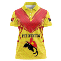 Papua New Guinea Rugby Custom Women Polo Shirt Kumuls Heritage