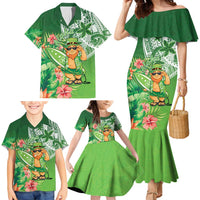 Aloha Hawaii St Patrick's Day Family Matching Mermaid Dress and Hawaiian Shirt Polynesian Style LT05 - Polynesian Pride