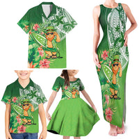 Aloha Hawaii St Patrick's Day Family Matching Tank Maxi Dress and Hawaiian Shirt Polynesian Style LT05 - Polynesian Pride
