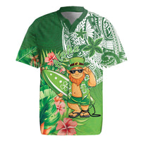 Aloha Hawaii St Patrick's Day Rugby Jersey Polynesian Style