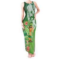 Aloha Hawaii St Patrick's Day Tank Maxi Dress Polynesian Style