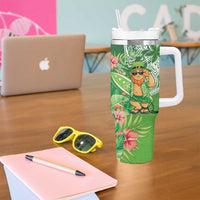 Aloha Hawaii St Patrick's Day Tumbler With Handle Polynesian Style LT05 - Polynesian Pride