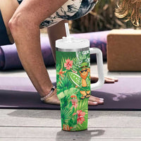 Aloha Hawaii St Patrick's Day Tumbler With Handle Polynesian Style LT05 - Polynesian Pride
