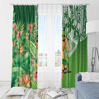 Aloha Hawaii St Patrick's Day Window Curtain Polynesian Style LT05 - Polynesian Pride
