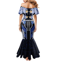 French Polynesia Tuamotu Archipelago Family Matching Mermaid Dress and Hawaiian Shirt Polynesian Pattern Unique Style LT05 - Polynesian Pride