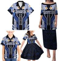 French Polynesia Tuamotu Archipelago Family Matching Puletasi and Hawaiian Shirt Polynesian Pattern Unique Style