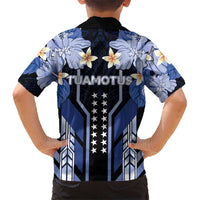 French Polynesia Tuamotu Archipelago Family Matching Tank Maxi Dress and Hawaiian Shirt Polynesian Pattern Unique Style LT05 - Polynesian Pride