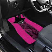 New Zealand Fern Rugby Car Mats Pink Maori Pattern