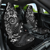 Polynesian Pattern With Plumeria Flowers Car Seat Cover Black LT05 One Size Black - Polynesian Pride