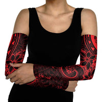 Polynesian Sunset Plumeria Arm Sleeves Red Polynesian Tattoo - Polynesian Pride