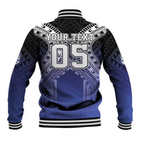 Custom Fiji Drua Baseball Jacket Fijian Tapa Pattern
