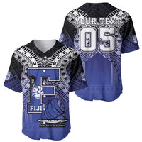 Custom Fiji Drua Baseball Jersey Fijian Tapa Pattern