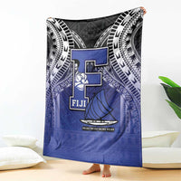 Fiji Drua Blanket Fijian Tapa Pattern LT05 - Polynesian Pride