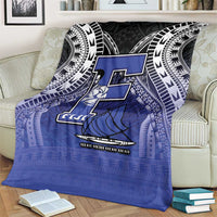 Fiji Drua Blanket Fijian Tapa Pattern LT05 - Polynesian Pride