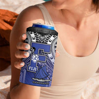 Custom Fiji Drua 4 in 1 Can Cooler Tumbler Fijian Tapa Pattern LT05 - Polynesian Pride