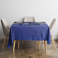 Fiji Drua Tablecloth Fijian Tapa Pattern