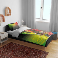 Aboriginal Dot Art Vanuatu Bedding Set Tropical Flowers LT05 - Polynesian Pride