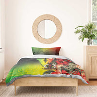 Aboriginal Dot Art Vanuatu Bedding Set Tropical Flowers LT05 - Polynesian Pride