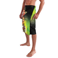 Aboriginal Dot Art Vanuatu Personalised Lavalava Tropical Flowers