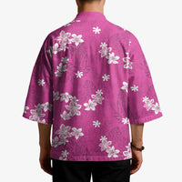 Hawaii Monstera Deliciosa Kimono Pink Plumeria Polynesian Pattern LT05 - Polynesian Pride