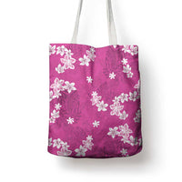 Hawaii Monstera Deliciosa Tote Bag Pink Plumeria Polynesian Pattern LT05 - Polynesian Pride