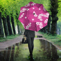 Hawaii Monstera Deliciosa Umbrella Pink Plumeria Polynesian Pattern LT05 - Polynesian Pride