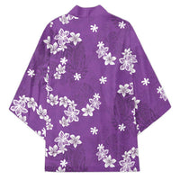 Hawaii Monstera Deliciosa Kimono Purple Plumeria Polynesian Pattern LT05 - Polynesian Pride