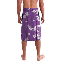 Hawaii Monstera Deliciosa Lavalava Purple Plumeria Polynesian Pattern - Polynesian Pride