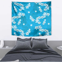 Hawaii Monstera Deliciosa Tapestry Blue Plumeria Polynesian Pattern LT05 - Polynesian Pride