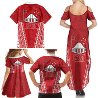 Samoa FAST Family Matching Summer Maxi Dress and Hawaiian Shirt Forever Proud Samoan Tribal Pattern - Polynesian Pride