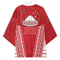 Samoa FAST Kimono Forever Proud Samoan Tribal Pattern LT05 - Polynesian Pride