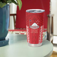 Samoa FAST Tumbler Cup Forever Proud Samoan Tribal Pattern - Polynesian Pride