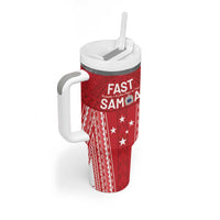 Samoa FAST Tumbler With Handle Forever Proud Samoan Tribal Pattern LT05 - Polynesian Pride