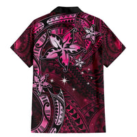 Hawaii Makahiki Season Family Matching Mermaid Dress and Hawaiian Shirt Floral Tribal Tattoo Pink Galaxy