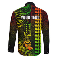 Personalized Hawaii Hauoli Makahiki Hou Family Matching Puletasi Dress and Hawaiian Shirt Lono Hawaiian God Kakau Polynesian Tribal Reggae LT05 - Polynesian Pride