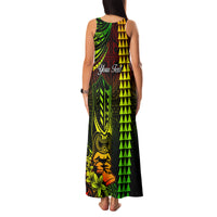 Personalized Hawaii Hauoli Makahiki Hou Family Matching Tank Maxi Dress and Hawaiian Shirt Lono Hawaiian God Kakau Polynesian Tribal Reggae LT05 - Polynesian Pride