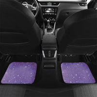 Hawaii Honu Car Mats Tropical Flowers Purple Gradient